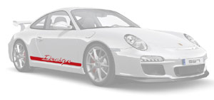 Porsche 911 997 Carrera Script Decals