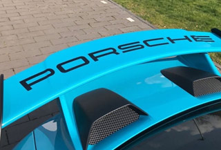 Porsche Cayman GT4 Wing Decal