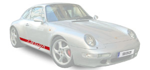 Porsche 911 993 Carrera Script Decals